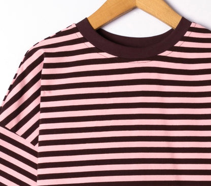 Luna T-shirt | Bruin - Roos