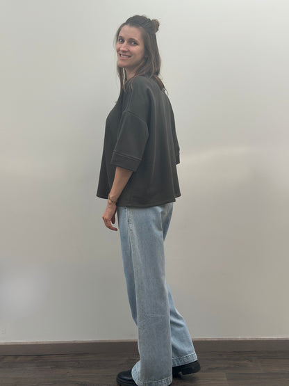 Nell t-shirt | Kaki