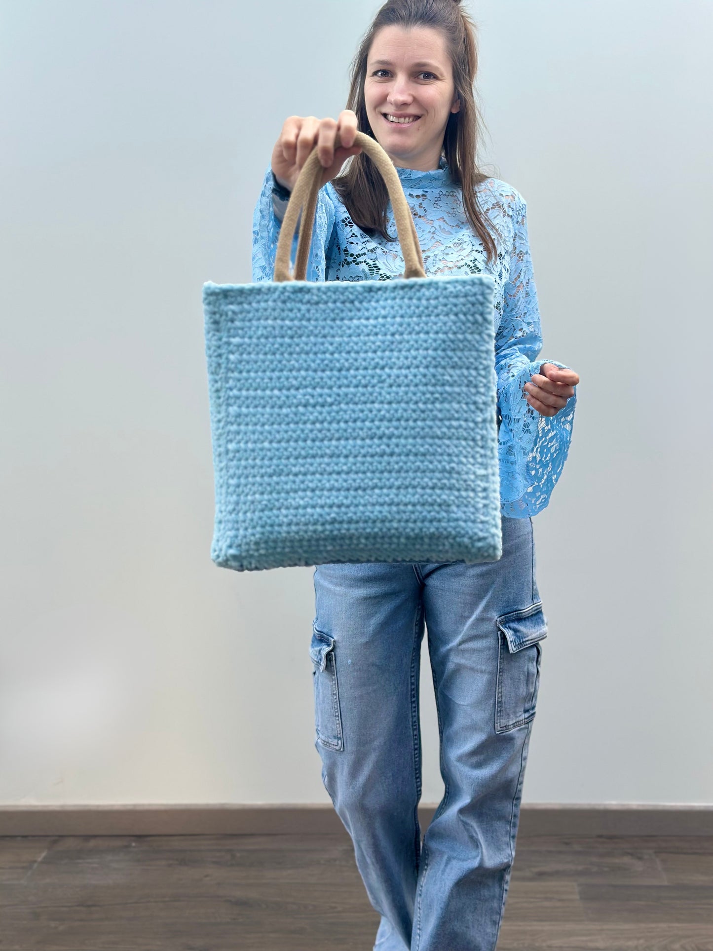 Shopping bag | Medium | Lichtblauw