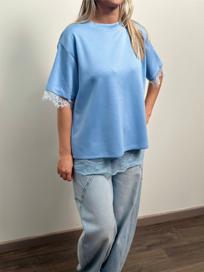 Lea T-shirt | Lichtblauw