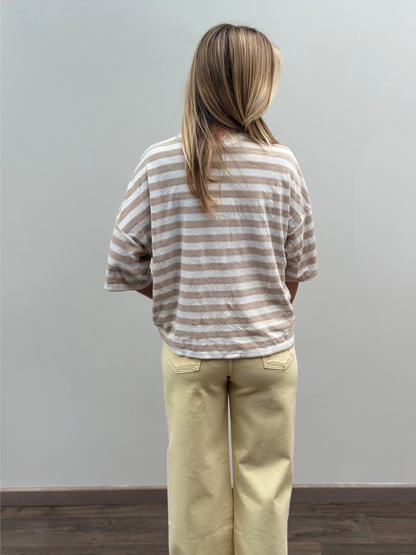 Leni Spons T-shirt | Beige