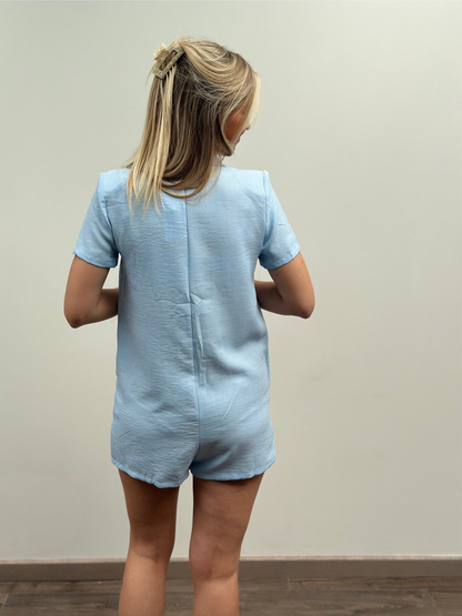 Lex blazer playsuit | Lichtblauw