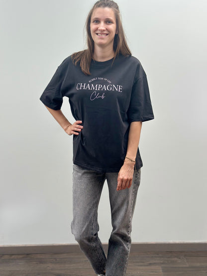 Champange t-shirt | Donkergrijs