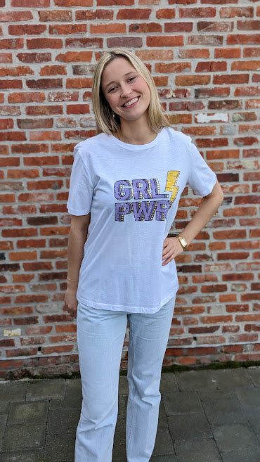 GRL PWR t-shirt | Paars